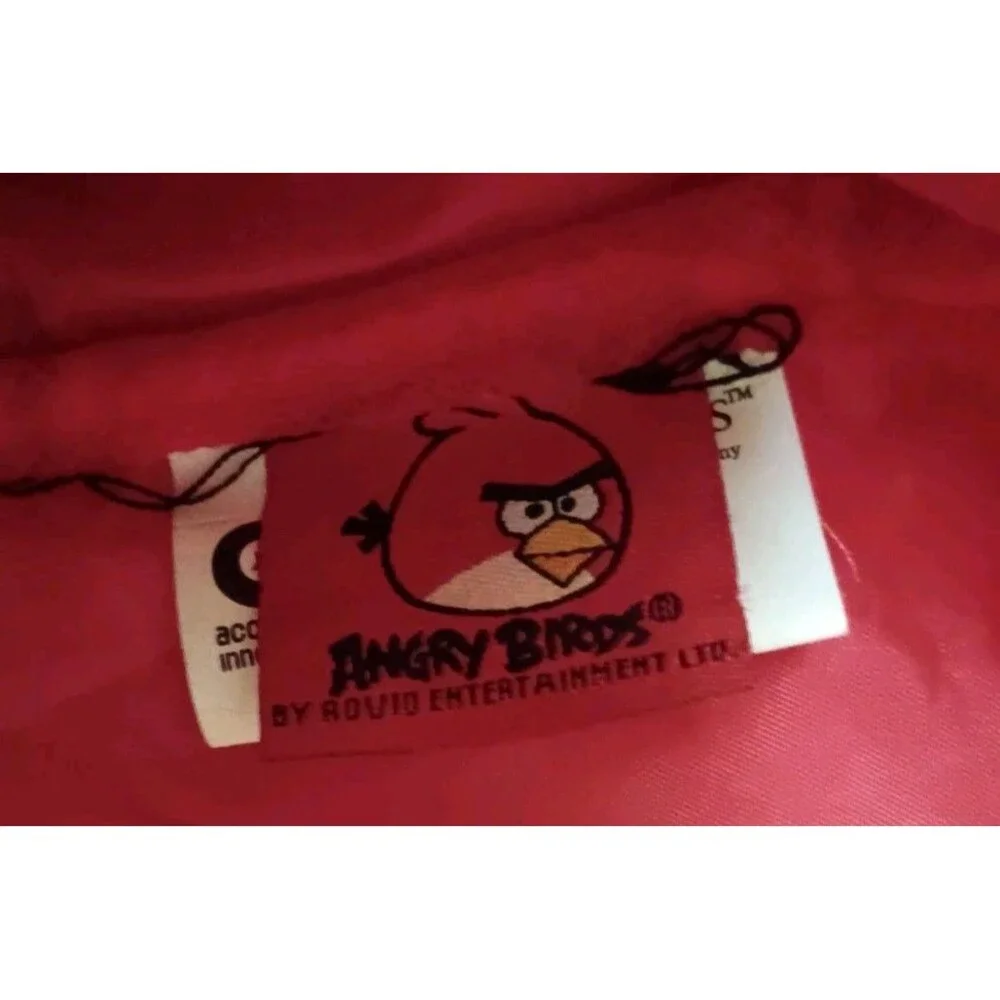 officially licensed Angry Birds Red Bird plush cinch pack / drawstring backpack